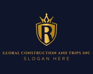 Royalty - Regal Shield Letter R logo design