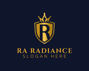 Regal Shield Letter R logo design