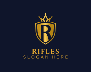 Expensive - Regal Shield Letter R logo design