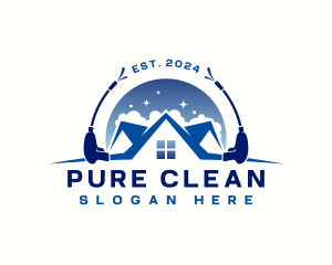 Cleaning Power Wash logo design