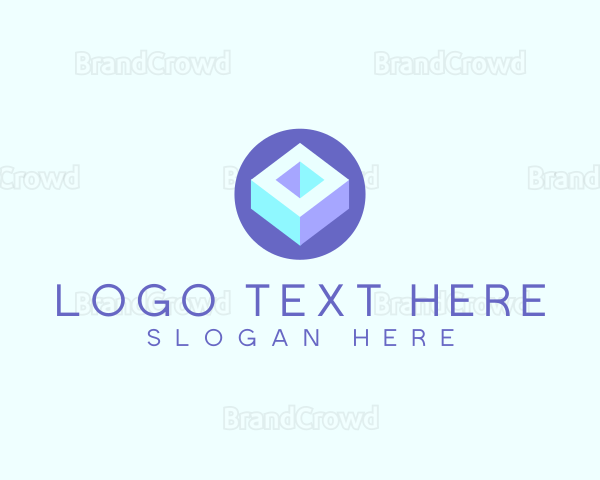 Geometric Cube Block Logo