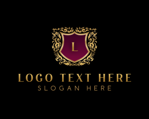 High End - Elegant Crest Shield logo design