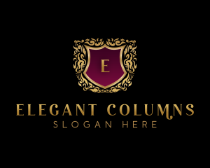 Elegant Crest Shield logo design