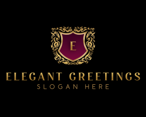 Elegant Crest Shield logo design