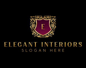 Elegant Crest Shield logo design