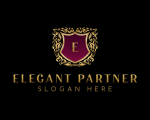 Elegant Crest Shield logo design