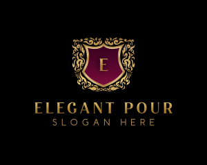 Elegant Crest Shield logo design