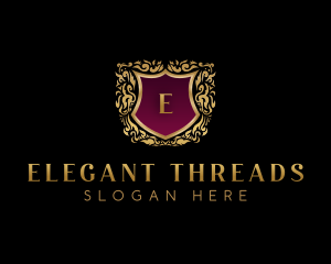 Elegant Crest Shield logo design