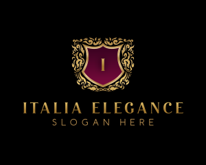 Elegant Crest Shield logo design