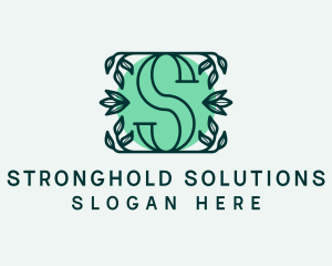 Natural Leaf Letter S  logo design