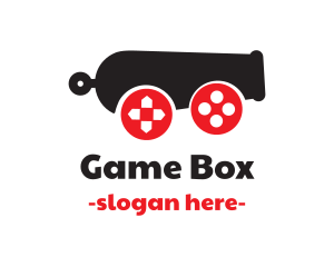 Xbox - Game Controller Cannon logo design