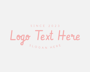 Handwritten - Feminine Handwritten Company logo design