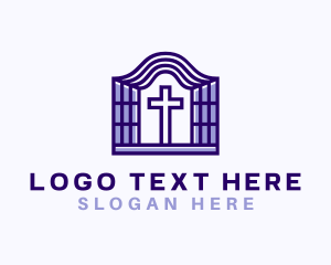 Window - Violet Cross Pastor logo design