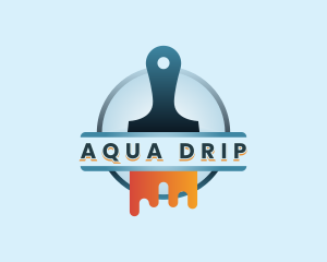Drip - Paint Brush Drip logo design
