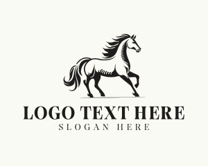 Stable - Equestrian Stallion Stable logo design