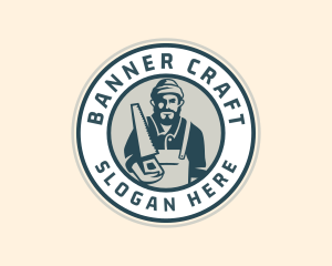 Carpenter Wood Saw logo design