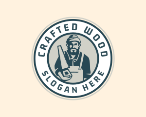 Carpenter - Carpenter Wood Saw logo design