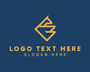 Geometric - Simple Modern Letter E logo design