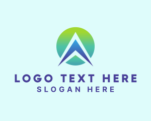 Modern - Professional Arrow Letter A logo design