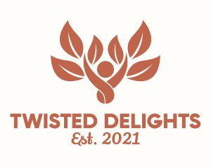 Twisted - Brown Eco Friendly Tree logo design