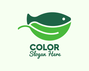 Environmental - Seafood Fish Salad Bowl logo design