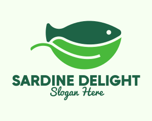 Seafood Fish Salad Bowl logo design