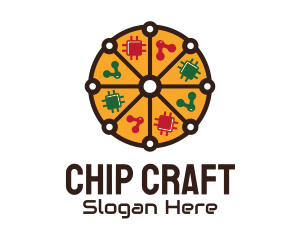 Chip - Tech Pizza Pie logo design