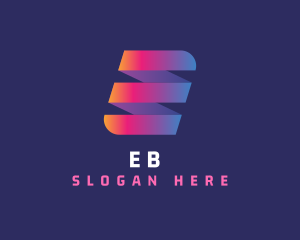 Modern Letter E Business logo design