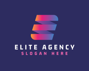 Modern Letter E Business logo design