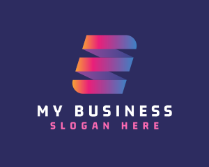 Modern Letter E Business logo design