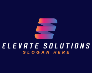 Modern Letter E Business logo design