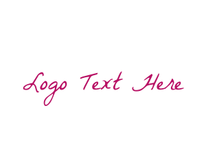 Feminine Script Handwritten Logo