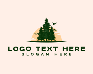 Conifer - Pine Tree Forest logo design