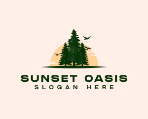 Pine Tree Forest logo design