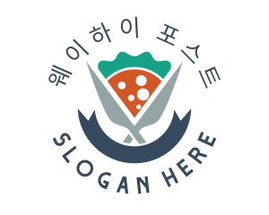 Knife Pizza Pizzeria logo design