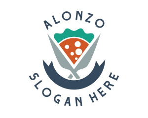 Knife Pizza Pizzeria logo design