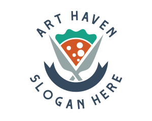 Knife Pizza Pizzeria logo design