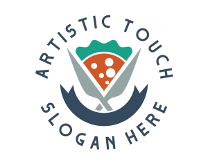 Knife Pizza Pizzeria logo design