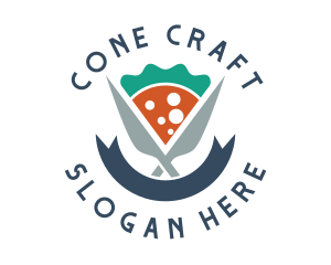 Knife Pizza Pizzeria logo design