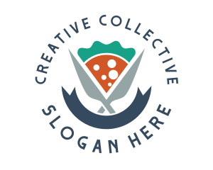 Knife Pizza Pizzeria logo design