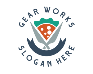 Knife Pizza Pizzeria logo design