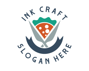 Knife Pizza Pizzeria logo design