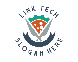 Knife Pizza Pizzeria logo design