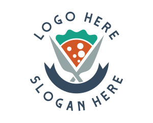 Knife Pizza Pizzeria logo design