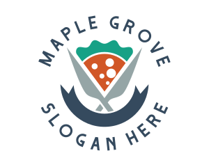 Knife Pizza Pizzeria logo design