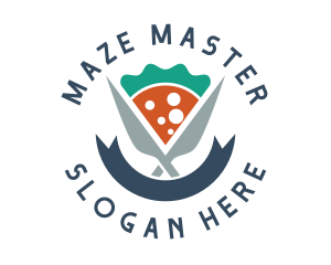 Knife Pizza Pizzeria logo design