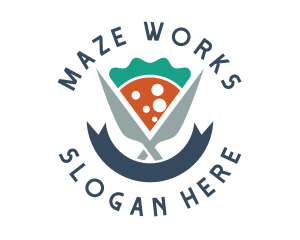 Knife Pizza Pizzeria logo design