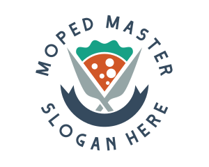 Knife Pizza Pizzeria logo design