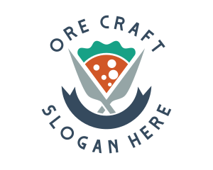 Knife Pizza Pizzeria logo design