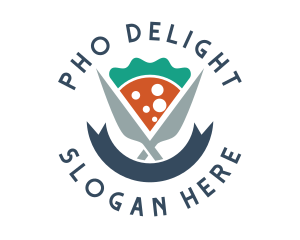 Knife Pizza Pizzeria logo design